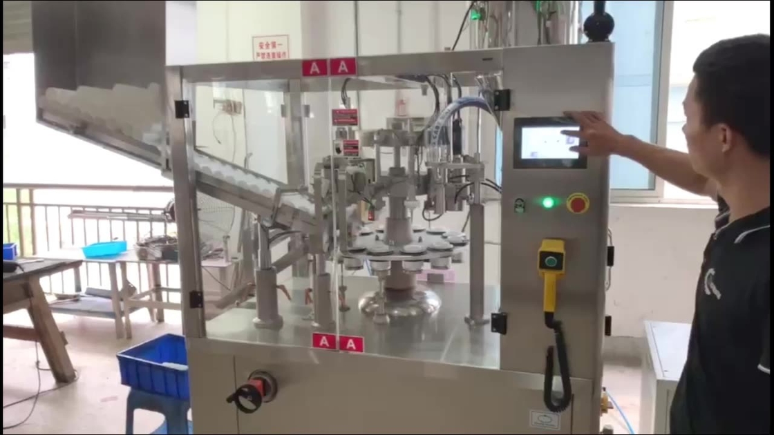 Cilt Bakım Ürünleri Tüp Dolum Kapama Makinası Plastik Tüp Paketleme Makinası